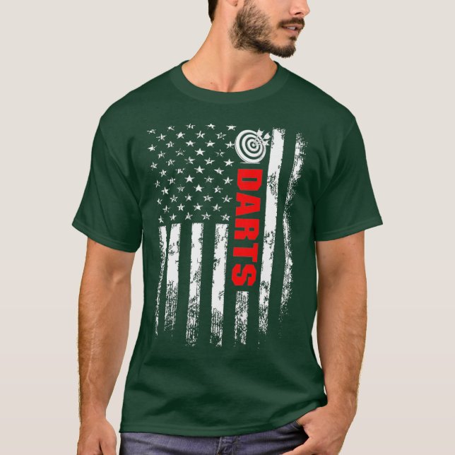 American Flagga Darts Backside T Shirt (Framsida)