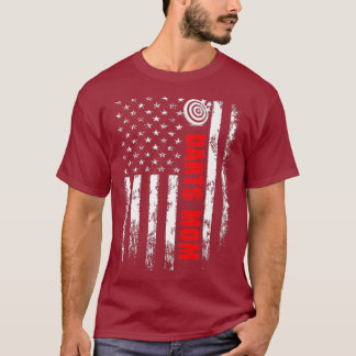 American Flagga Darts Mamma Backside T Shirt