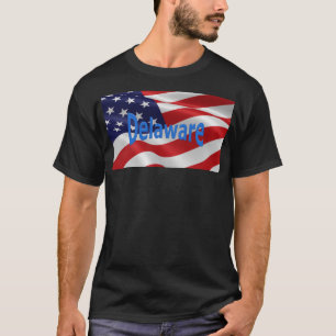 American Flagga Delaware T Shirt
