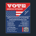 American Flagga Design, Public Campaigner Advert Flygblad<br><div class="desc">American Flagga Design,  Public Campaigner Advertising Flyer från Affärskortet Store.</div>
