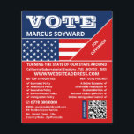 American Flagga Design, Public Campaigner Advert Flygblad<br><div class="desc">American Flagga Design,  Public Campaigner Advertising Flyer från Affärskortet Store.</div>