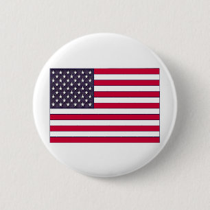 American Flagga (din text) Knapp
