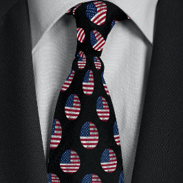 American Flagga Distress Circle Mönster Slips