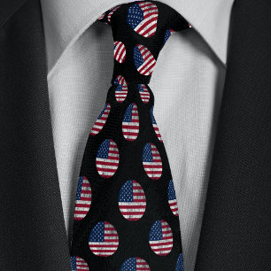 American Flagga Distress Circle Mönster Slips