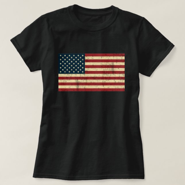American Flagga Distress Tee (Design framsida)