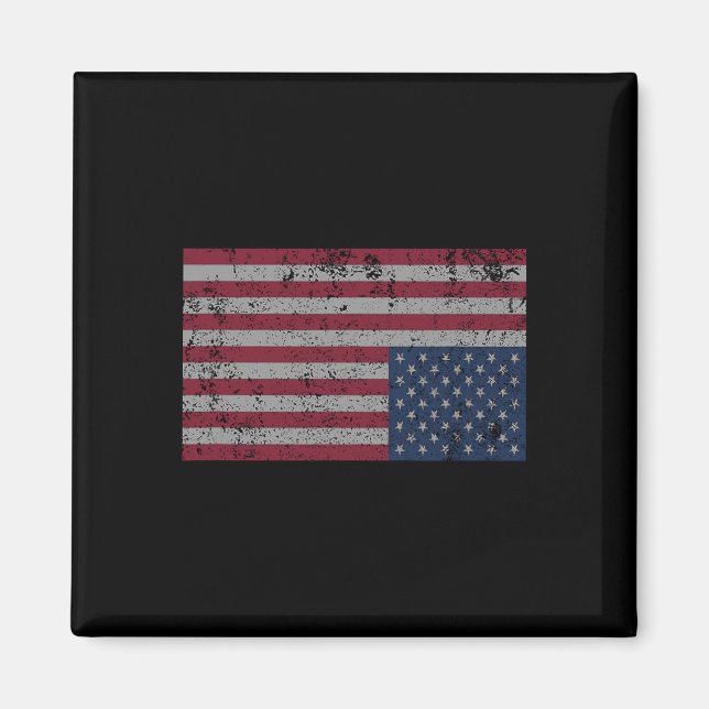 American Flagga Distress Upside Up Down United Sta Magnet (Framsidan)