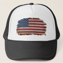 AMERICAN FLAGGA DISTRESSED PATRIOTIC GIFT-Shirt Tr Keps