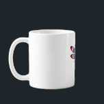 American Flagga Dragonfly Patriotic 4:e juli Red Kaffemugg<br><div class="desc">Amerikanska Flagga Dragonfly Patriotic 4:e juli Rött vitt blått</div>