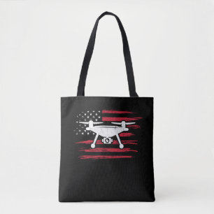 American Flagga Drone Pilot USA Drone Operator Tygkasse