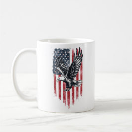 American Flagga & Eagle Gift - Patriotic Far's Kaffemugg