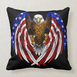 American Flagga Eagle Kudde