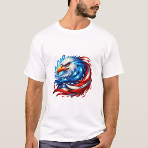 American Flagga Eagle Royal Luxury T-Shirt