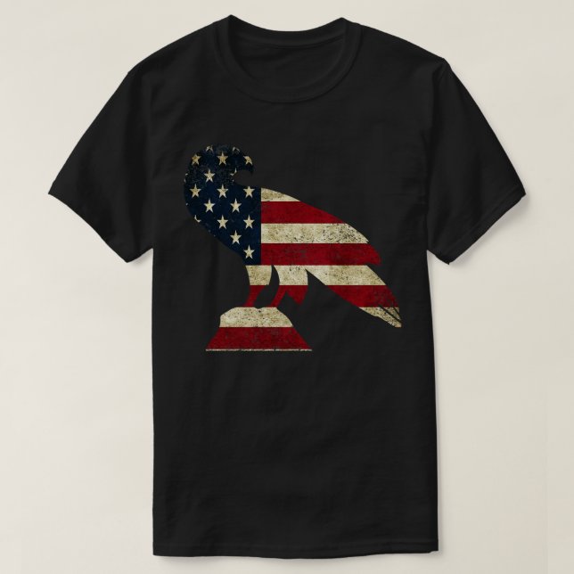 American Flagga Eagle T Shirt (Design framsida)