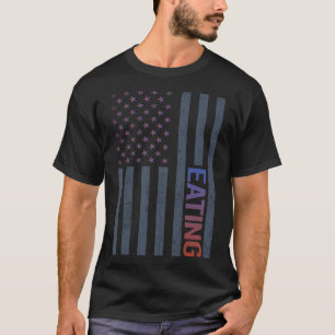 American Flagga Eating T Shirt