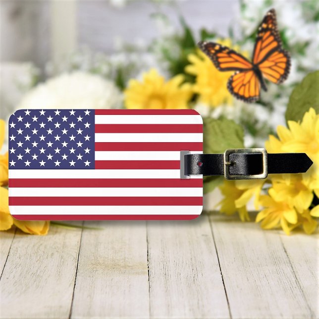 American Flagga eller Anpassningsbar Photo Personl Bagagebricka (Skapare uppladdad)