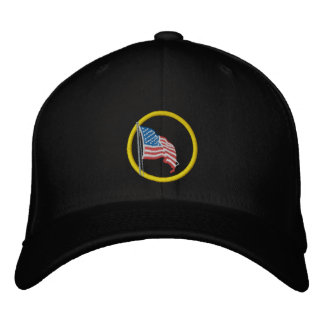 American Flagga Embroized Hat Broderad Keps