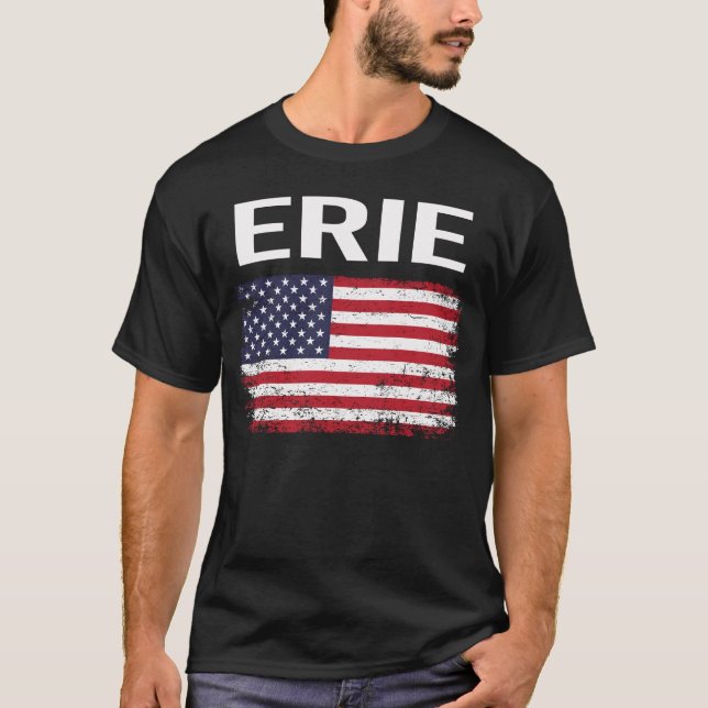 American Flagga Erie T Shirt (Framsida)