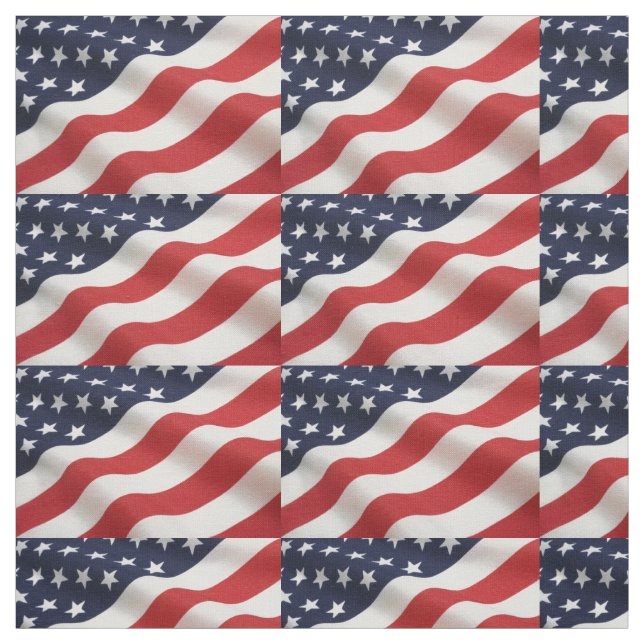 American Flagga Fabric Tyg (Provkarta)