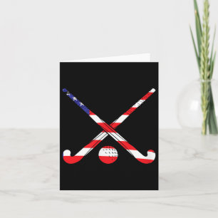 American Flagga Fält Hockey Patriot USA Sports Pla Kort