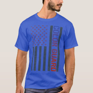American Flagga Färg Guard Colorguard T Shirt