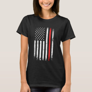 American Flagga Fireman Proud Firefighter Hero Pat T Shirt