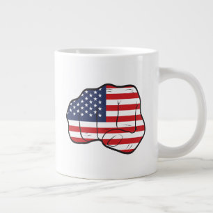 American Flagga Fist Jumbo Mugg
