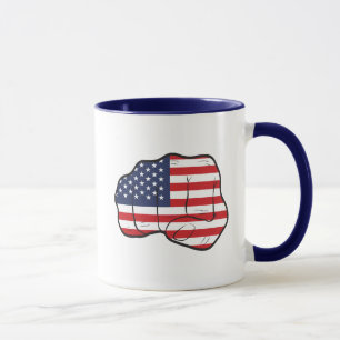 American Flagga Fist Mugg