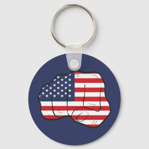 American Flagga Fist Nyckelring