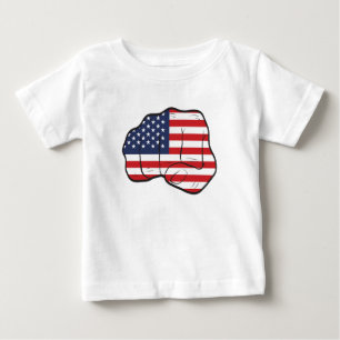 American Flagga Fist T Shirt