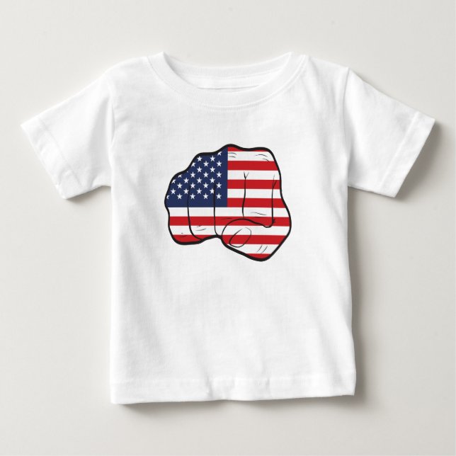 American Flagga Fist T Shirt (Framsida)