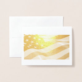 American Flagga Foil Card Folierat Kort