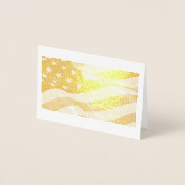 American Flagga Foil Card Folierat Kort