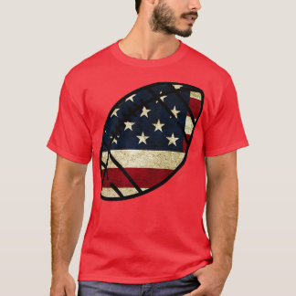 American Flagga Football T Shirt