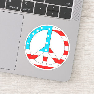 American Flagga Fredstecken Klistermärken