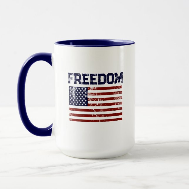 American Flagga Freedom Mugg (Vänster)