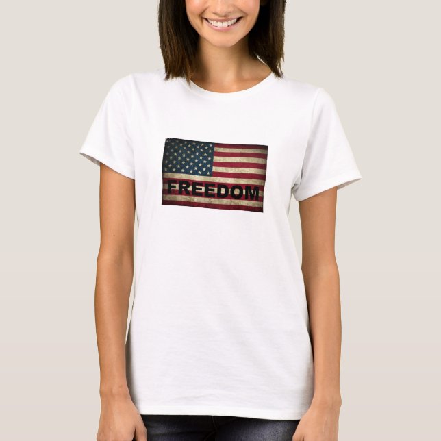 American Flagga Freedom T-Shirt (Framsida)