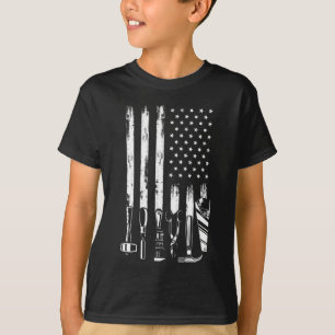 American Flagga Garage Verktyg Proud Carpenter USA T Shirt