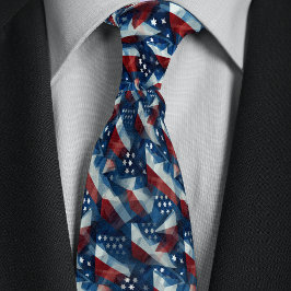 American Flagga Geometric Abstrakt Slips