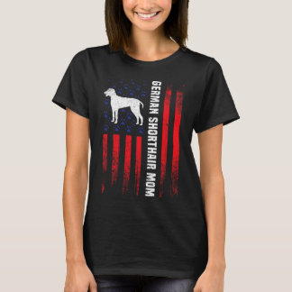 American Flagga German Shorthair Pointer Mamma Gif T Shirt