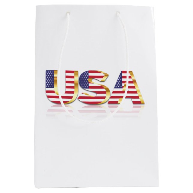 American Flagga Gift Bag USA Patriotic (Framsidan)