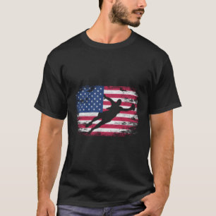 American Flagga Goalkeeper 'S Dam Soccer T Shirt