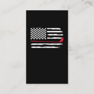 American Flagga Golf Player USA 4:e juli Golfer Visitkort
