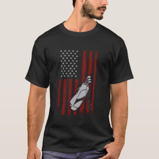 American Flagga Golf Tshirt Manar Women Golf Klubb T Shirt
