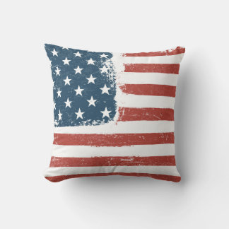American Flagga Grunge Background. Raster-version. Kudde