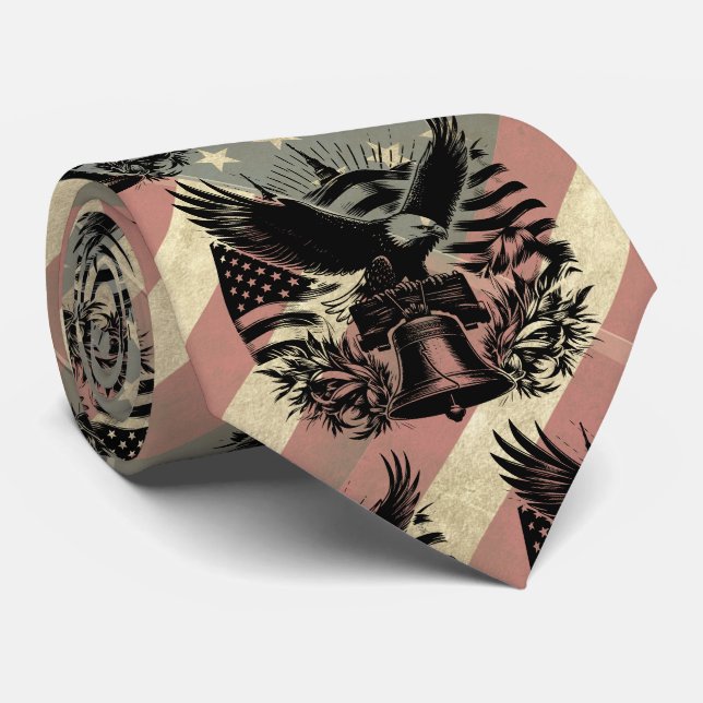 American Flagga Grunge Örn Patriotic Slips (Rullad)
