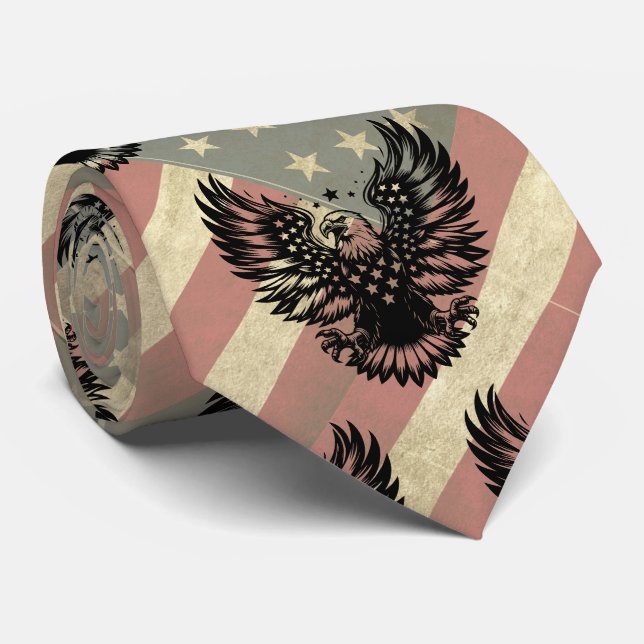 American Flagga Grunge Örn Patriotic Slips (Rullad)