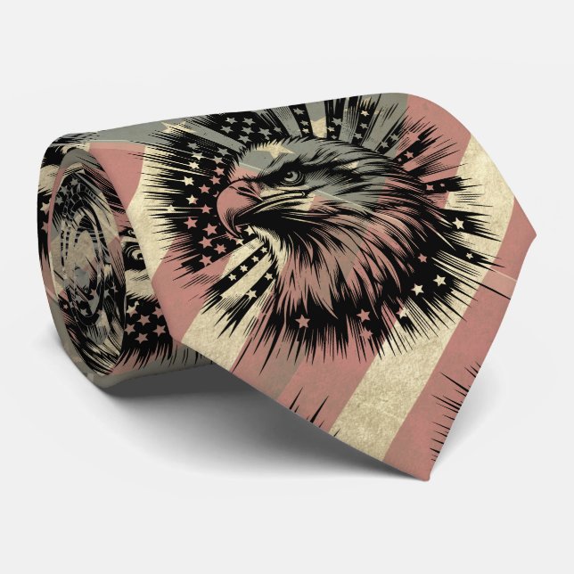 American Flagga Grunge Örn Patriotic Slips (Rullad)
