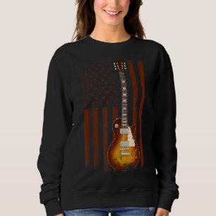 American Flagga Guitar Musician Vintage Guitars 4: T Shirt