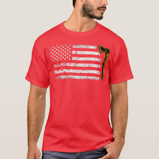 American Flagga Hatchet Funny Ax Throw Älskare T Shirt