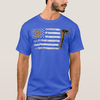 American Flagga Hatchet Funny Ax Thrower Thrower K T Shirt